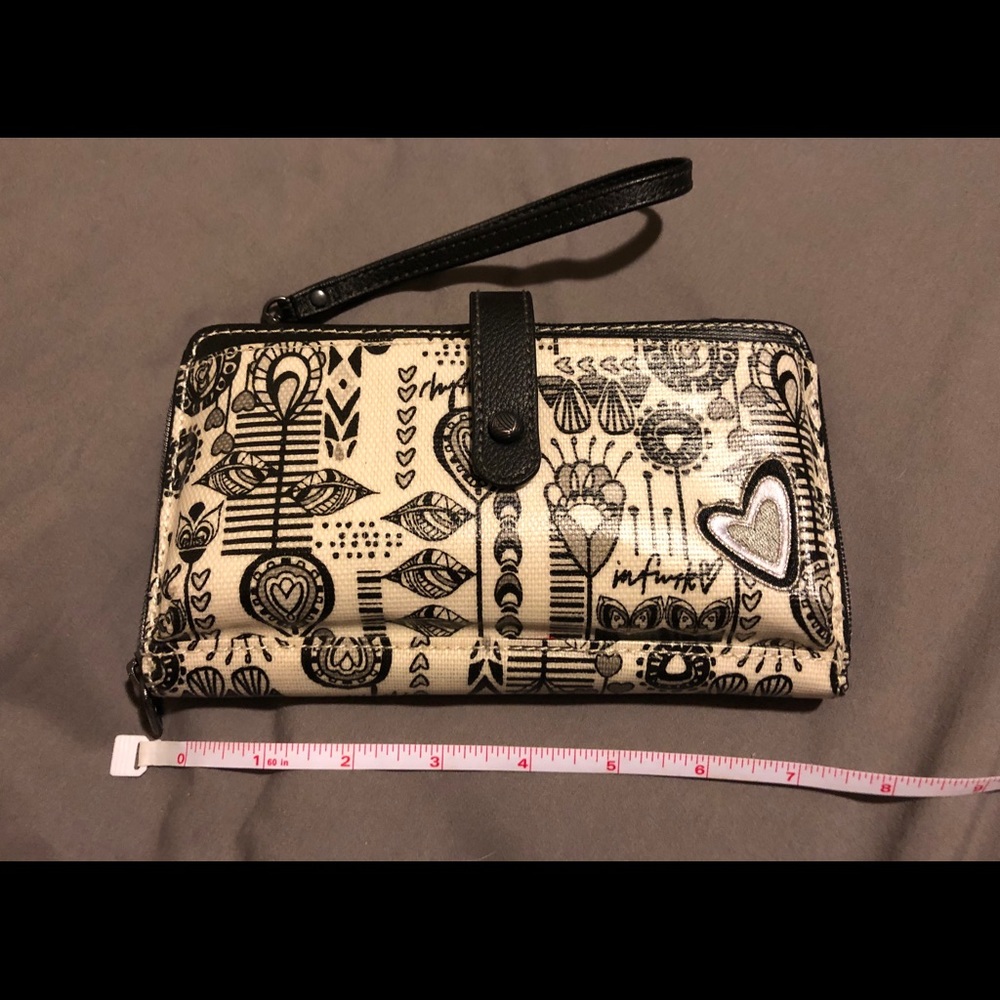 The Sak/Sakroots Crossbody Wristlet